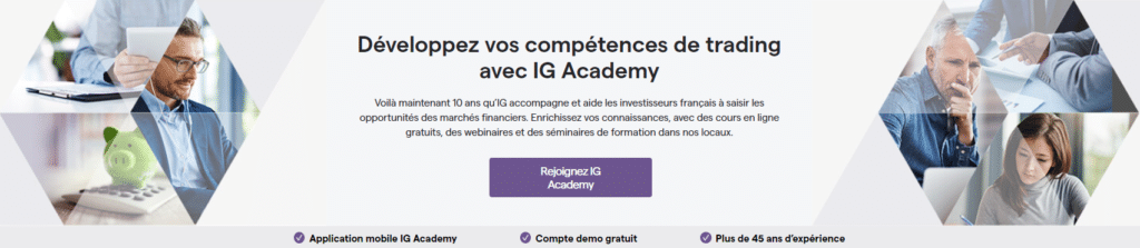 IG Academy du courtier IG Markets