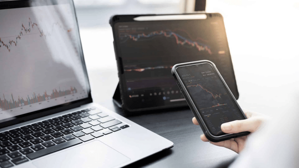 Courtier utilisant Tradingview